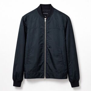 Club Monaco Green Bomber Jacket Men’s Small – Lightweight Nylon Zip Jacket